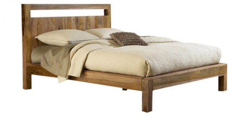 Sophia Solid Wood Queen size Bed without storage 